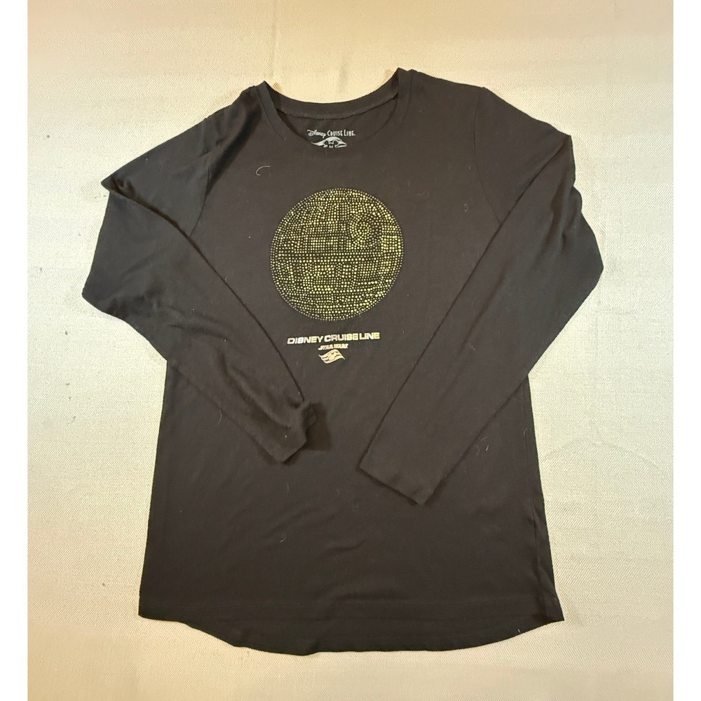Disney Cruise Line Star Wars Death Star Rhinestone Long Sleeve Womens M